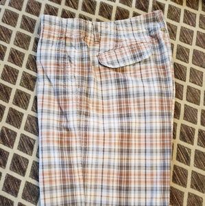 Express 100% Cotton mens plaid shorts 36